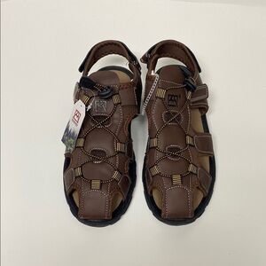 Avalanche Boys Closed Toe Brown Kids Sandals Size 6